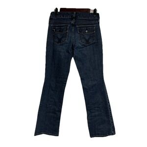 Gap Women's Size 4R Jeans Curvy Flap Pocket Stretch Medium Wash Western Flaw‎